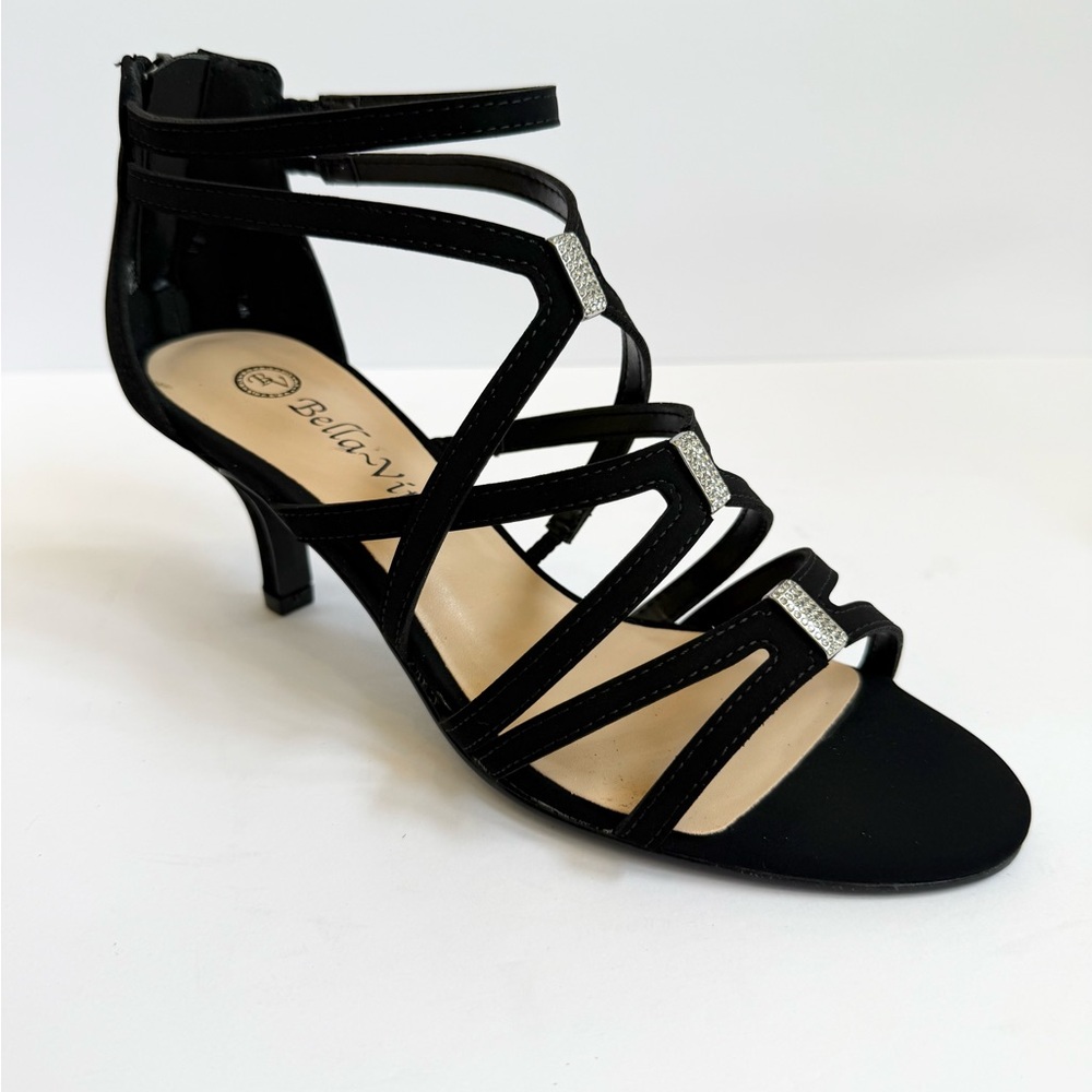 Bella Vita Karlette Womens Open Toe Slip on Strappy Sandals Size 7W New in Box
